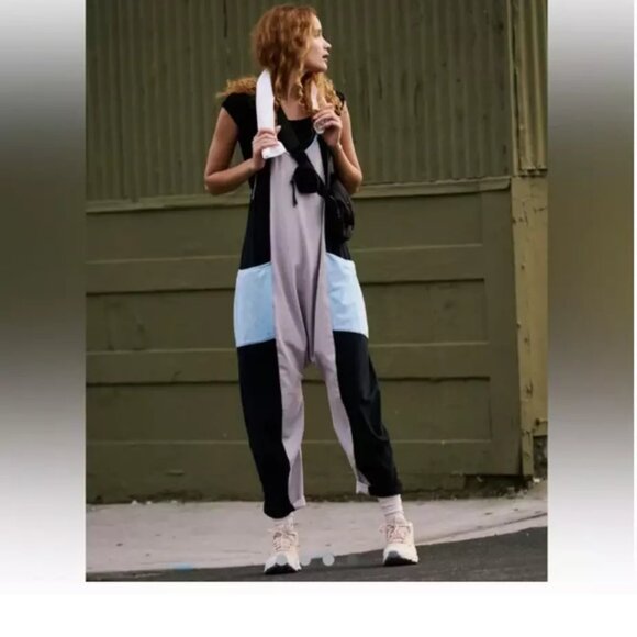 FREE PEOPLE Hot Shot Womens Onesie‎ Colorblock Size Small NEW WITH TAG - Picture 4 of 8